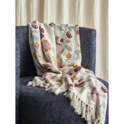 Bloomingville Decke Vivielle 130 x 160 cm Bunt
