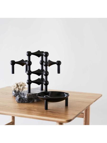 STOFF Nagel candle holder (set with 3 pcs) - black