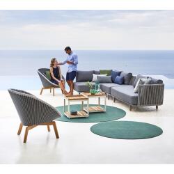 Moments Lounge Sofa - Armlehne Links Grey  (2 Sitzer)