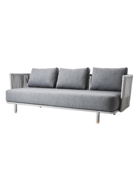 Moments Lounge Sofa - Grey  (3 Sitzer)