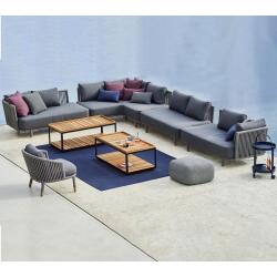 Moments Lounge Sofa - Grey  (3 Sitzer)