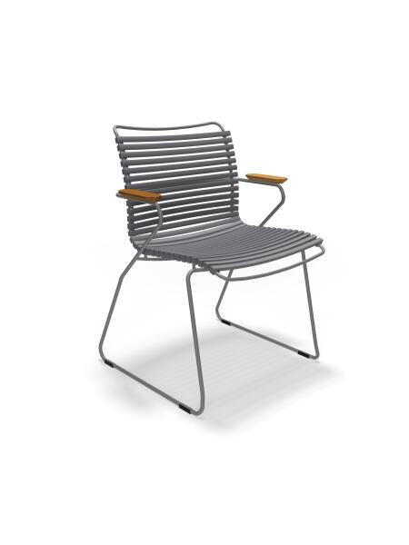 Houe CLICK Dining Chair mit Bambusarmlehnen Dark Grey