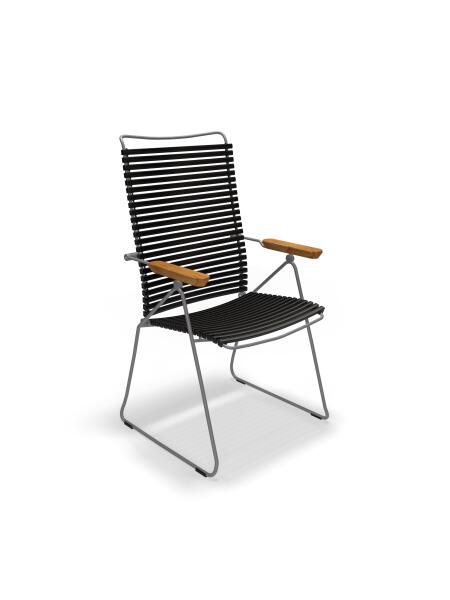 Houe CLICK Position Chair mit Bambusarmlehnen Black