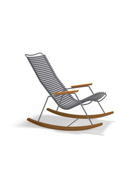 Houe CLICK Rocking Chair mit Bamubsarmlehnen Dark grey