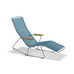 Houe CLICK Sunrocker with armrests in bamboo / Petrol